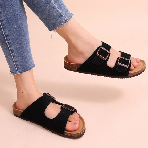 Men's Comfort Sandals with Cork Footbed for All-Day Support-The Yellow Prime