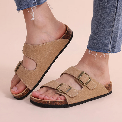 Men's Comfort Sandals with Cork Footbed for All-Day Support-The Yellow Prime