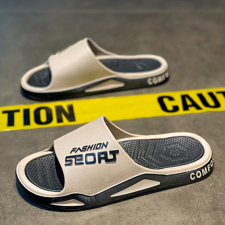 Men's Comfortable Anti-Slip Sports Slippers for Active Lifestyle-The Yellow Prime