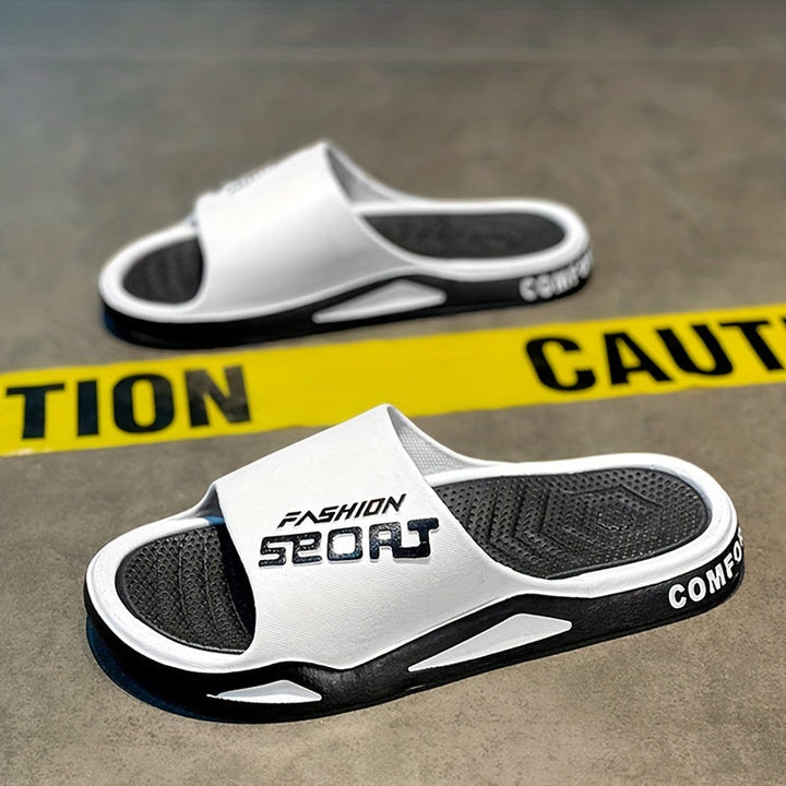 Men's Comfortable Anti-Slip Sports Slippers for Active Lifestyle-The Yellow Prime