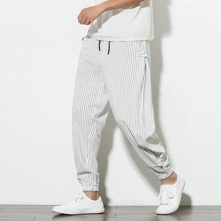 Men's Cotton Linen Pants-The Yellow Prime