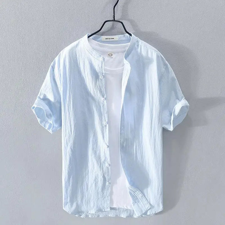 Men's Cotton-Linen Shirt - Del Mar Style-The Yellow Prime