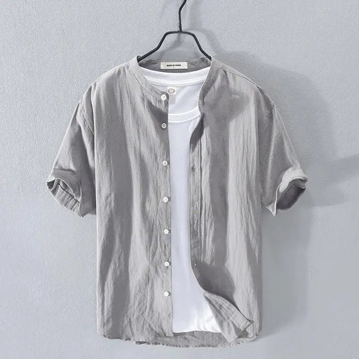 Men's Cotton-Linen Shirt - Del Mar Style-The Yellow Prime
