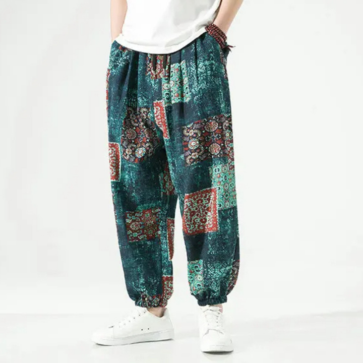 Men's Cotton Patch Joggers - Comfortable and Stylish-The Yellow Prime