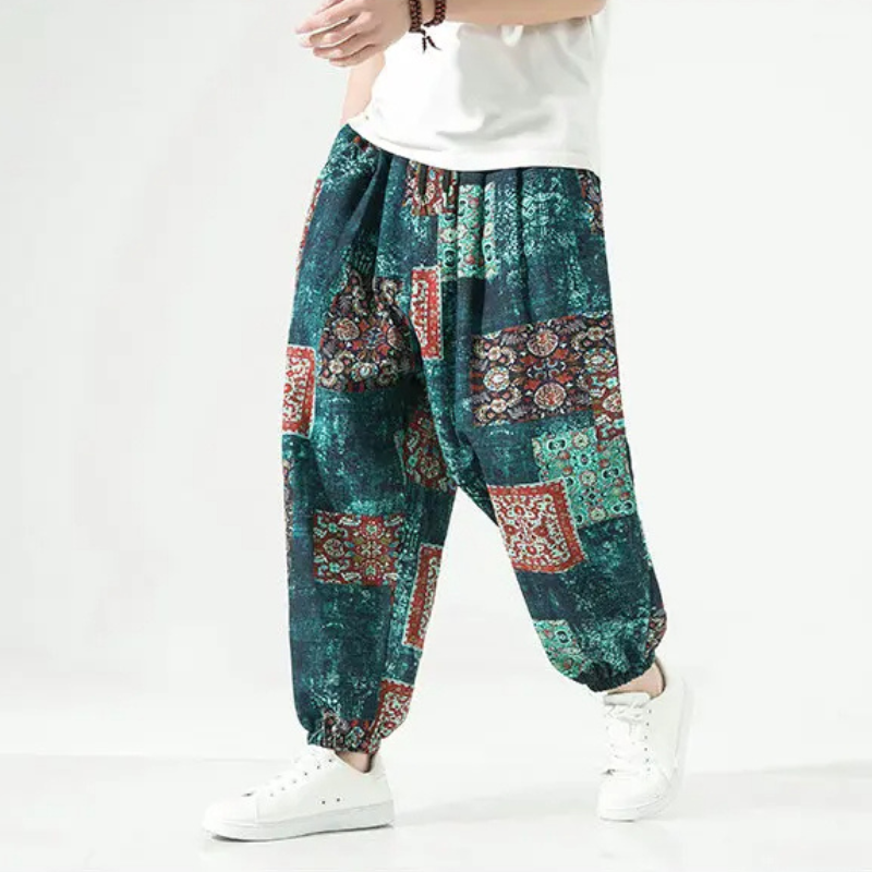 Men's Cotton Patch Joggers - Comfortable and Stylish-The Yellow Prime