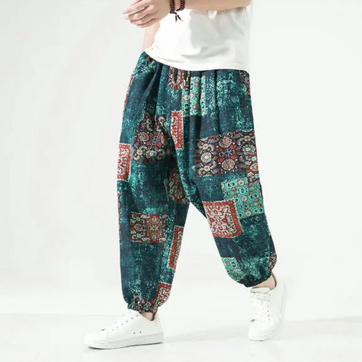 Men's Cotton Patch Joggers - Comfortable and Stylish-The Yellow Prime