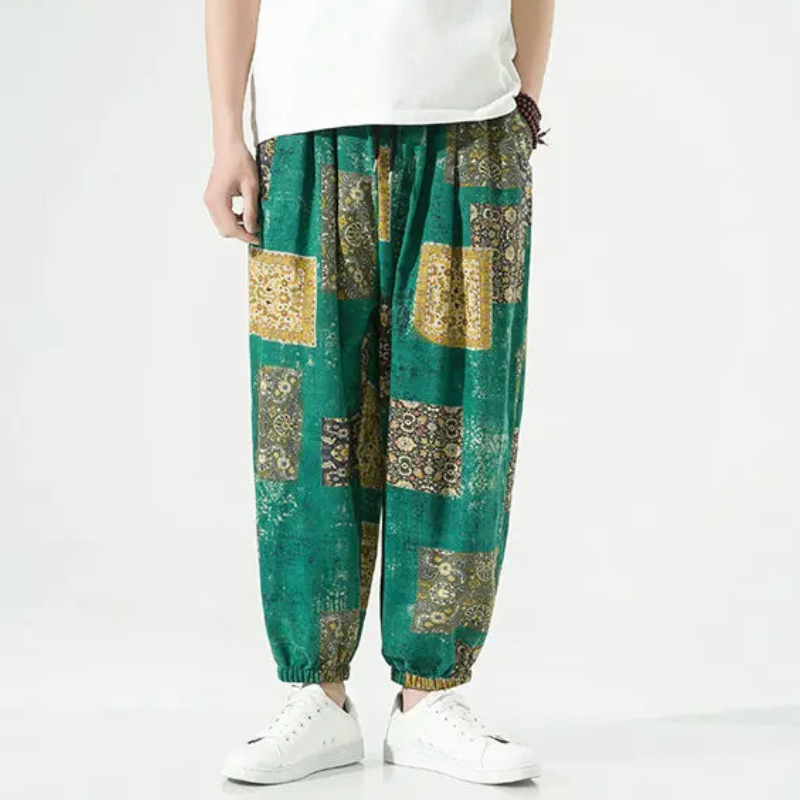 Men's Cotton Patch Joggers - Comfortable and Stylish-The Yellow Prime