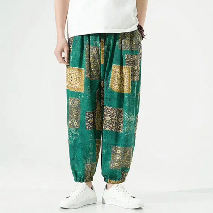 Men's Cotton Patch Joggers - Comfortable and Stylish-The Yellow Prime