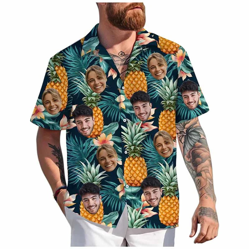 Men's Custom 3D Printed Funny Hawaiian Shirt for Beach Wear-The Yellow Prime