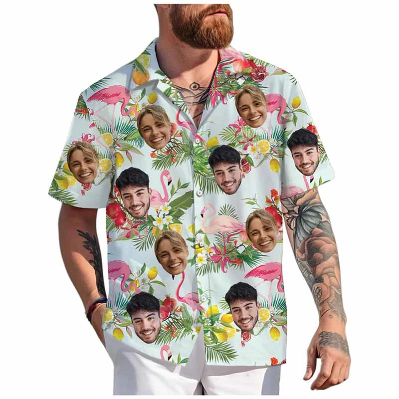 Men's Custom 3D Printed Funny Hawaiian Shirt for Beach Wear-The Yellow Prime