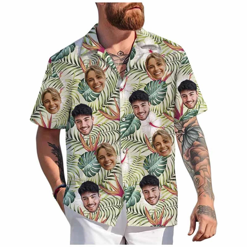 Men's Custom 3D Printed Funny Hawaiian Shirt for Beach Wear-The Yellow Prime
