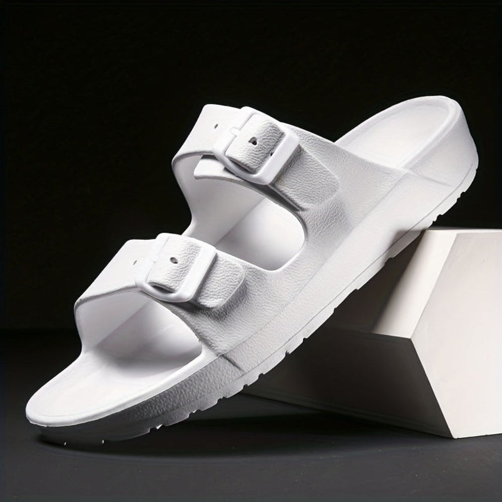 Men's Double Buckle Sandal-The Yellow Prime