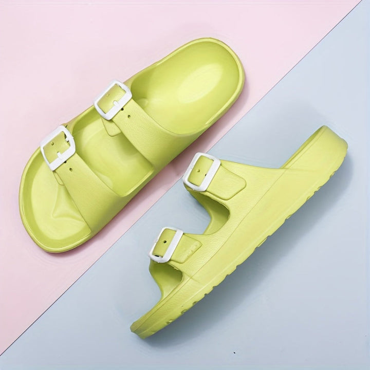Men's Double Buckle Sandal-The Yellow Prime