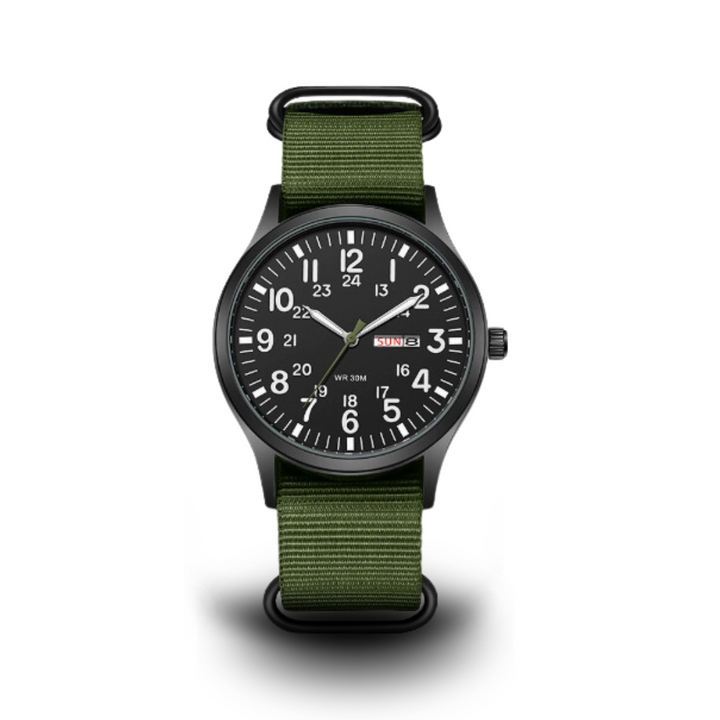 Men's Durable Military-Style Waterproof Watch – Scratch-Resistant 42mm Dial-The Yellow Prime