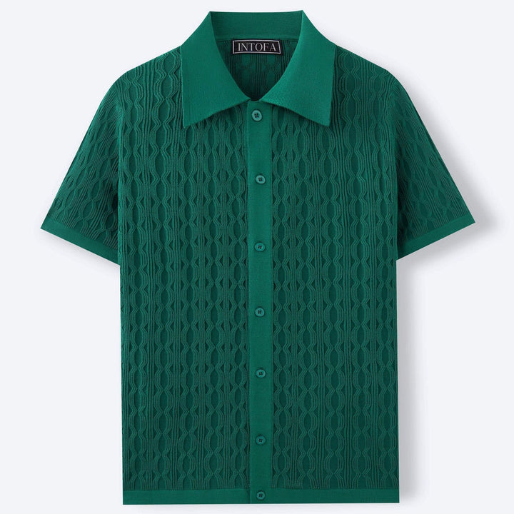 Men's Elegance Short Sleeve Shirt-The Yellow Prime