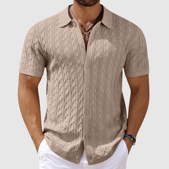 Men's Elegance Short Sleeve Shirt-The Yellow Prime