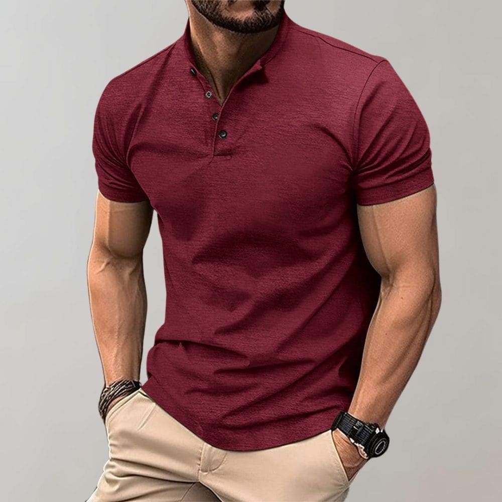 Men's Elegant Casual Polo Shirt-The Yellow Prime
