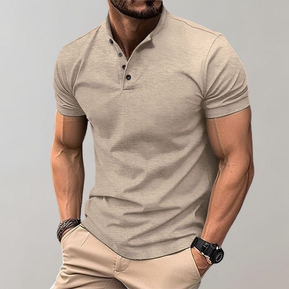 Men's Elegant Casual Polo Shirt-The Yellow Prime