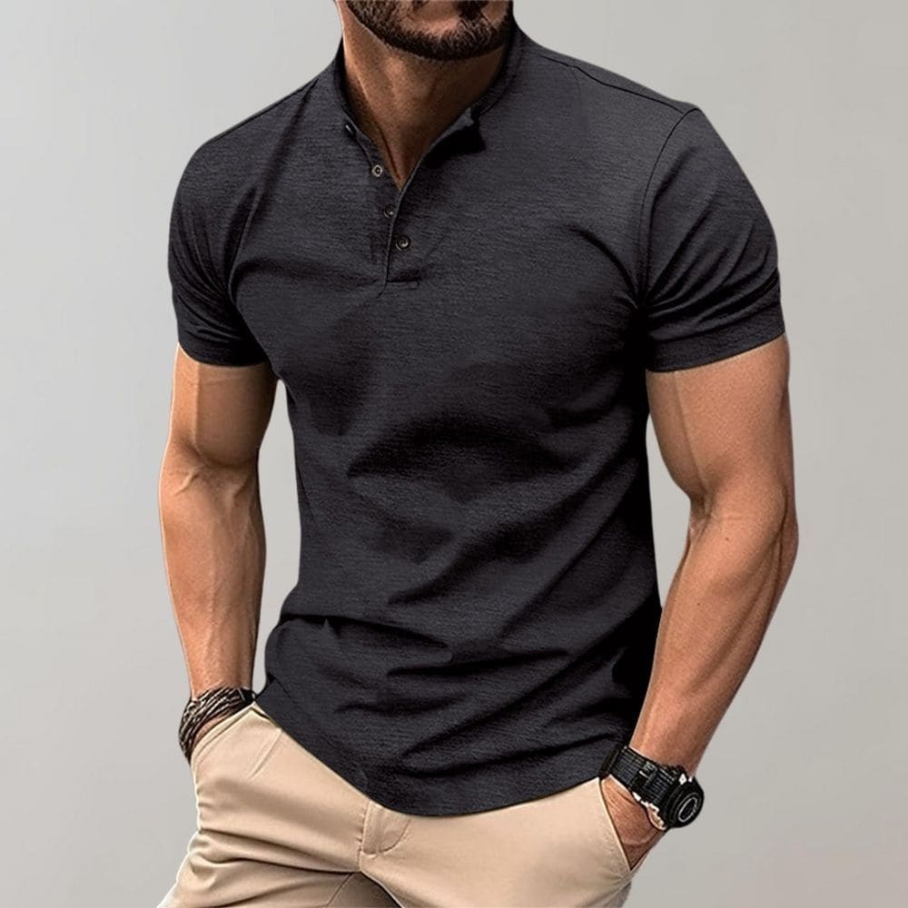 Men's Elegant Casual Polo Shirt-The Yellow Prime