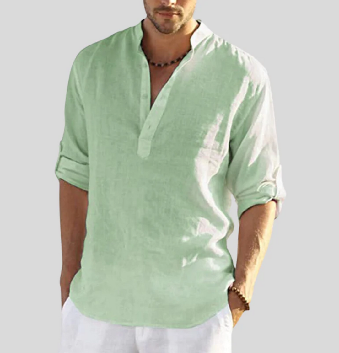 Men's Elegant Collared Shirt-The Yellow Prime