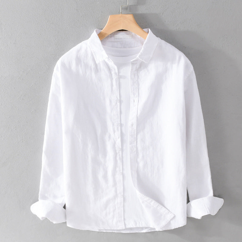 Men's Elegant Linen Shirt-The Yellow Prime