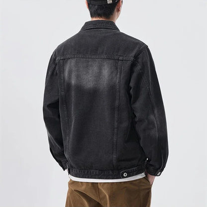 Men's Fade Denim Jacket-The Yellow Prime