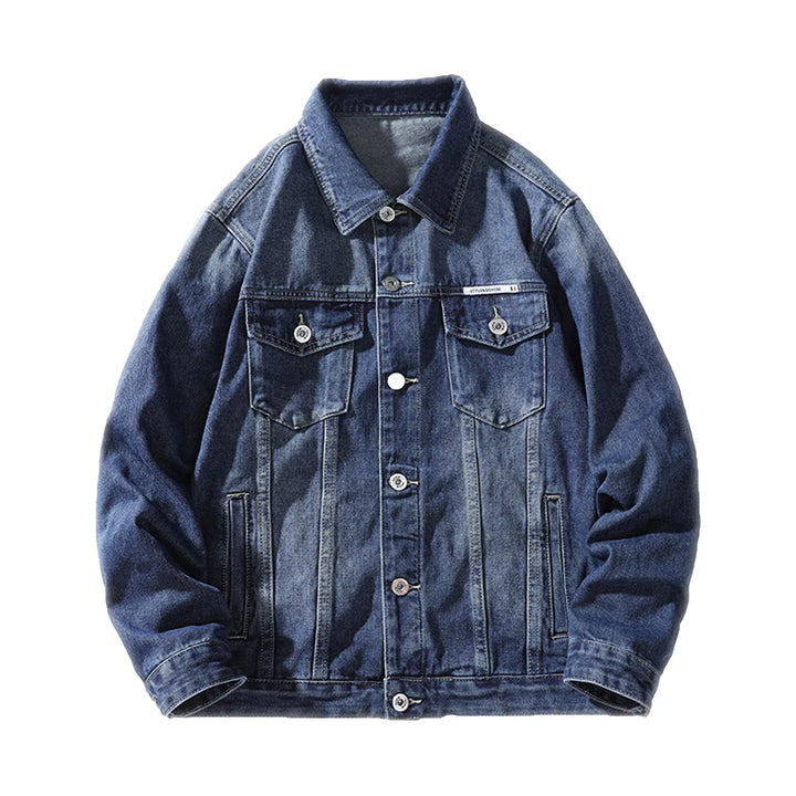 Men's Fade Denim Jacket-The Yellow Prime