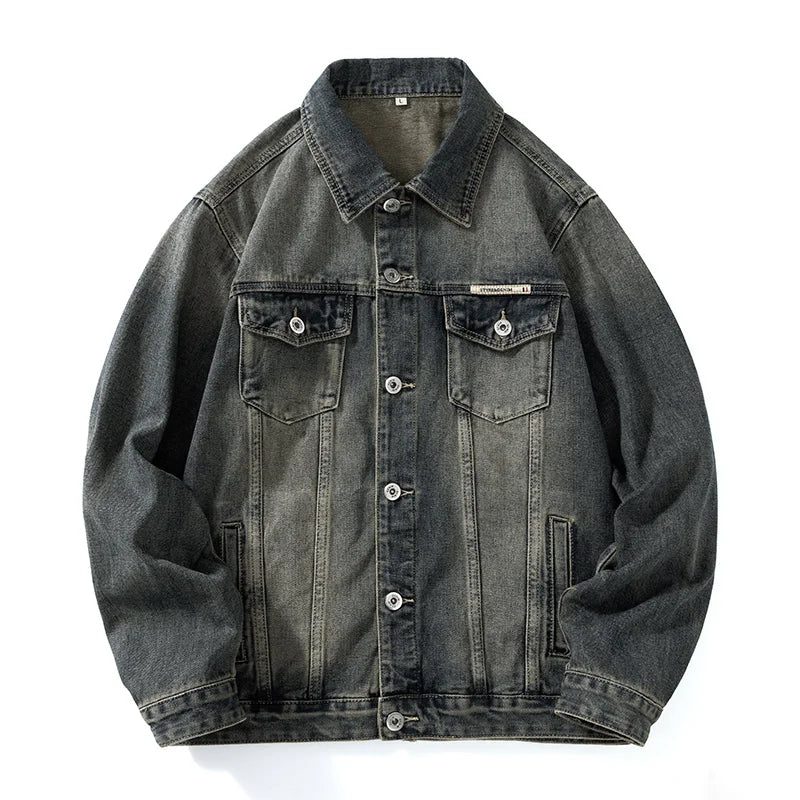 Men's Fade Denim Jacket-The Yellow Prime