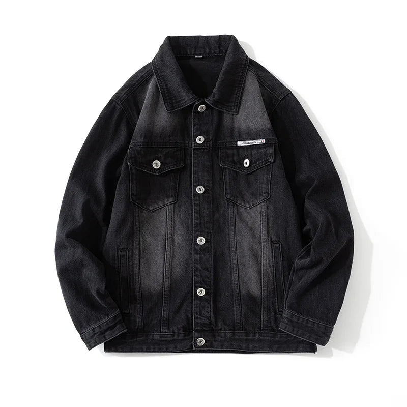 Men's Fade Denim Jacket-The Yellow Prime