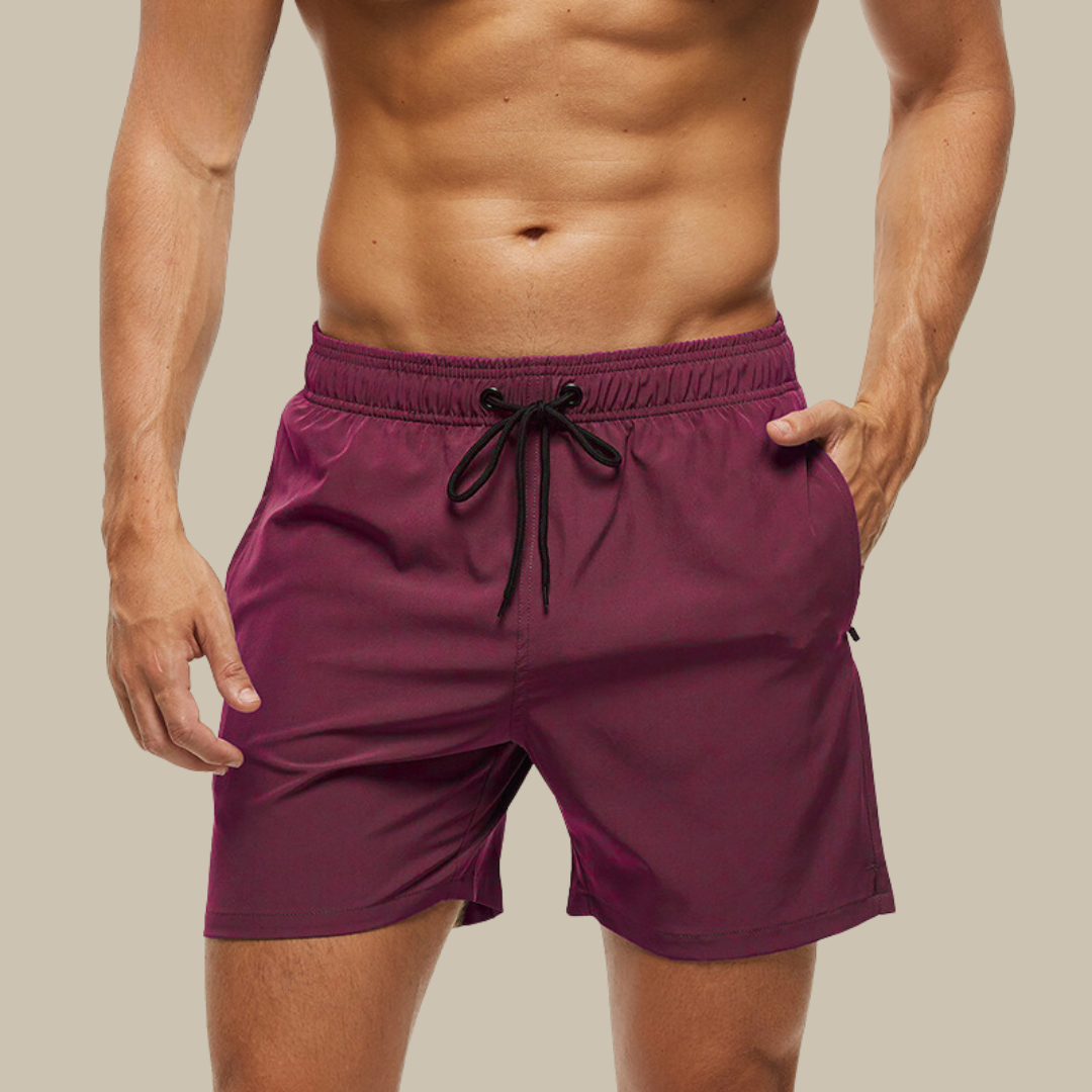 Men's Fast-Drying Swim Trunks with Adjustable Closure for Beach Fun-The Yellow Prime