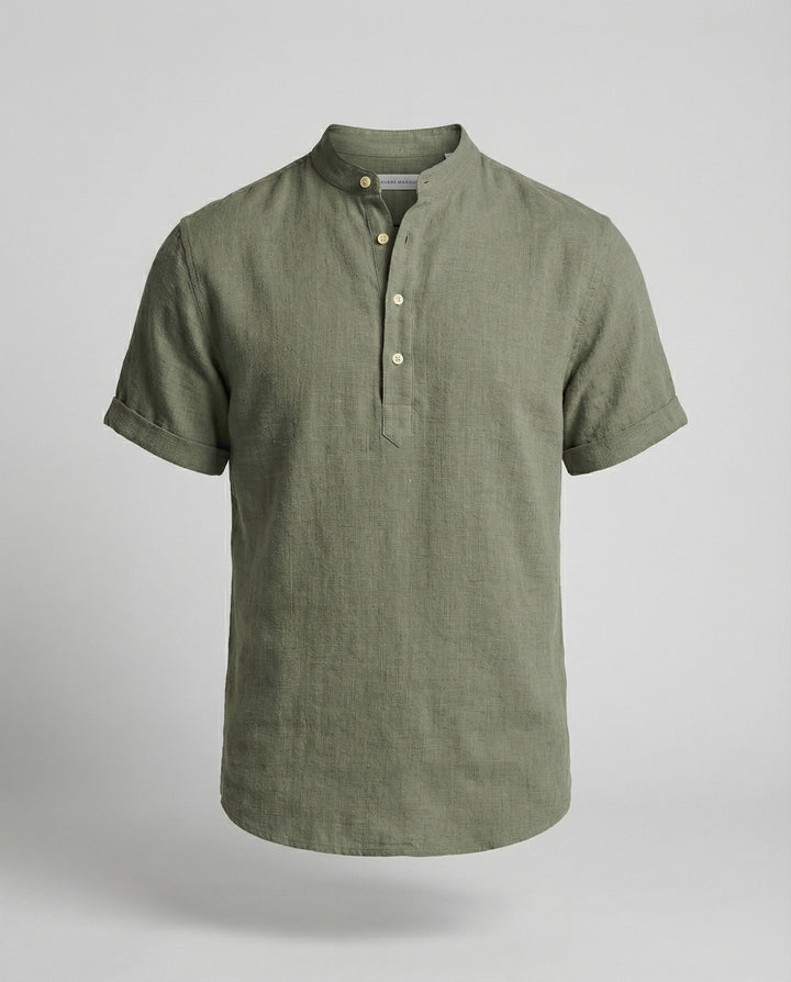 Men's High-Quality Comfortable V-Neck Polo Shirt-The Yellow Prime