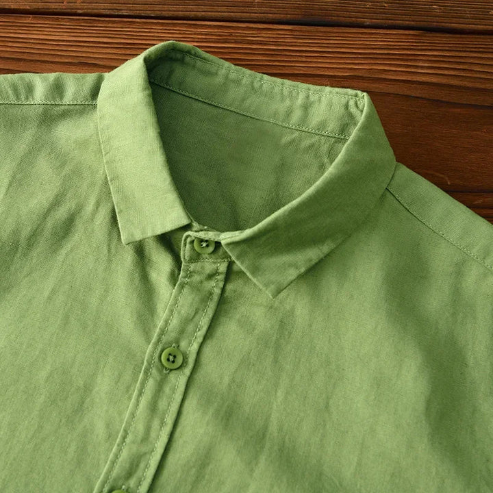 Men's High-Quality Linen Shirt-The Yellow Prime