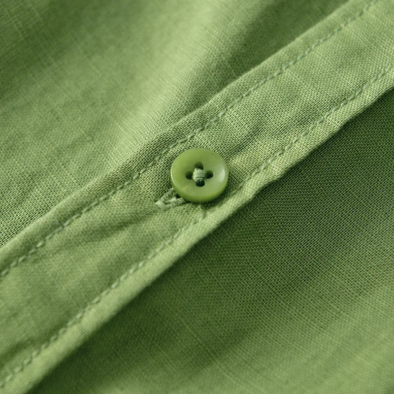 Men's High-Quality Linen Shirt-The Yellow Prime