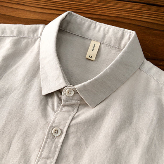 Men's High-Quality Linen Shirt-The Yellow Prime
