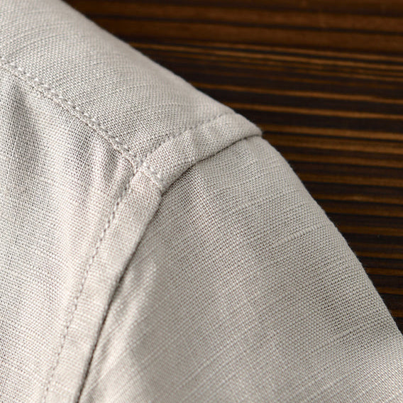 Men's High-Quality Linen Shirt-The Yellow Prime