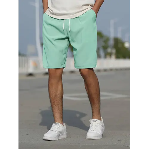 Men's High Waist Summer Shorts-The Yellow Prime