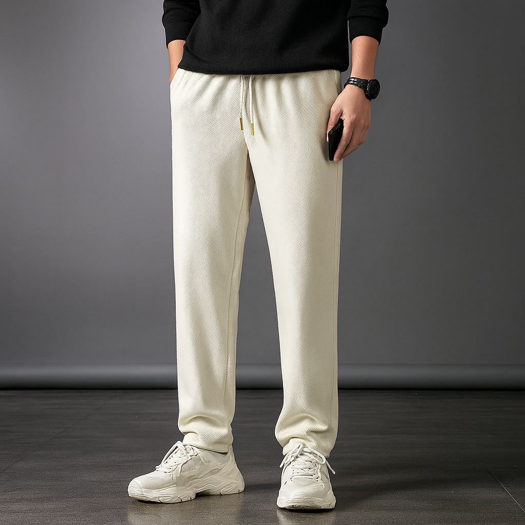 Men's Ice Silk Drawstring Sweatpants-The Yellow Prime