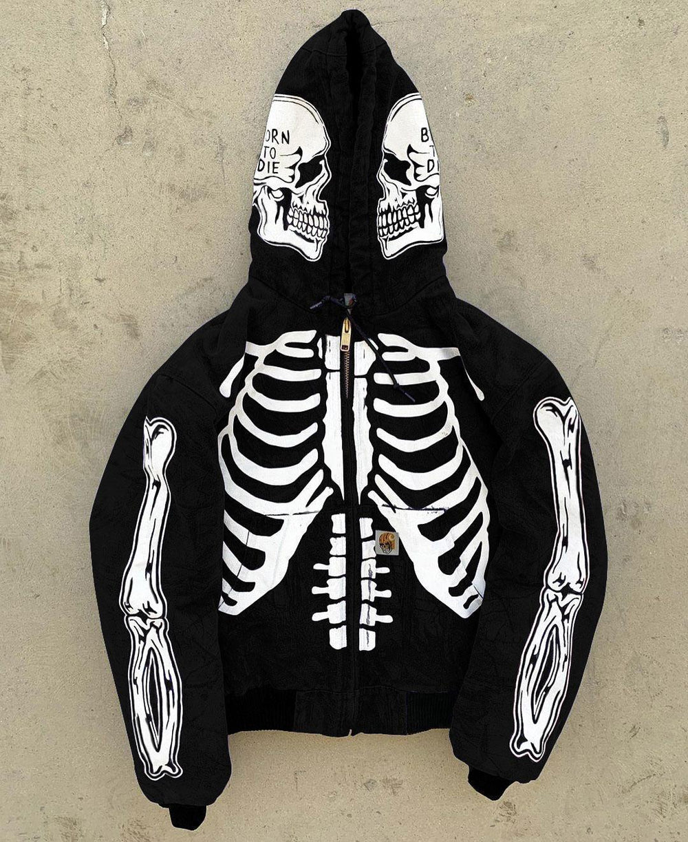 Men's Insulating Skeleton Hoodie-The Yellow Prime