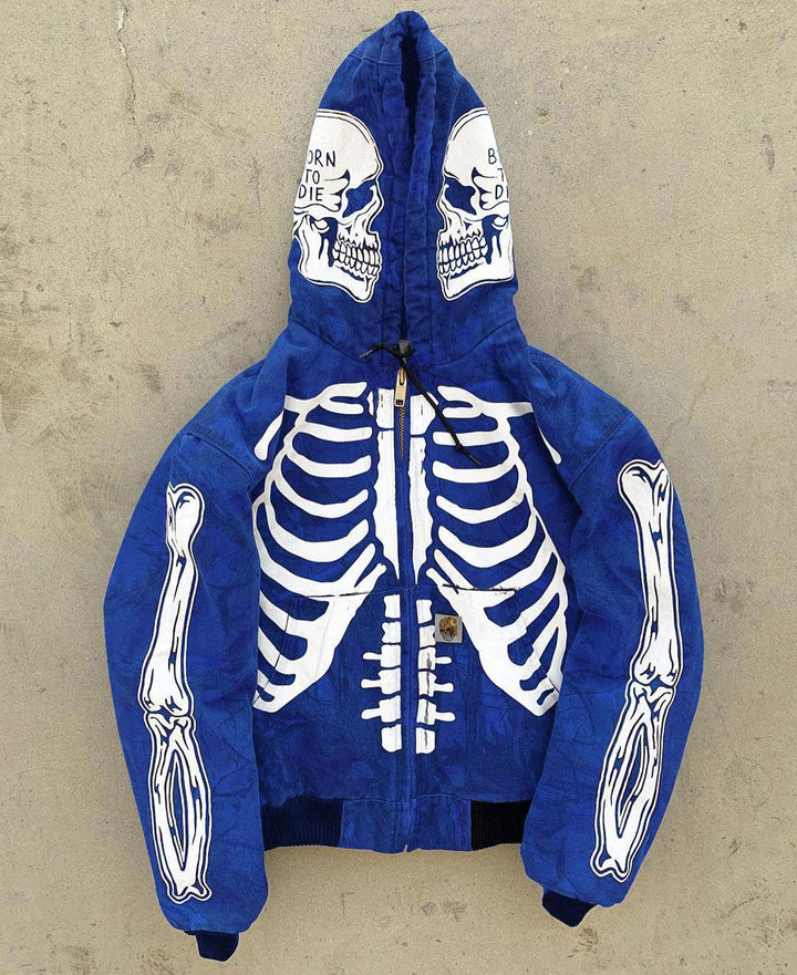 Men's Insulating Skeleton Hoodie-The Yellow Prime