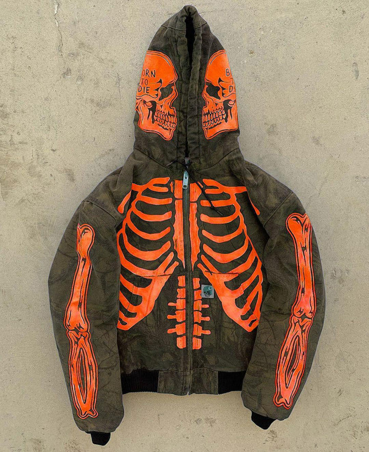 Men's Insulating Skeleton Hoodie-The Yellow Prime