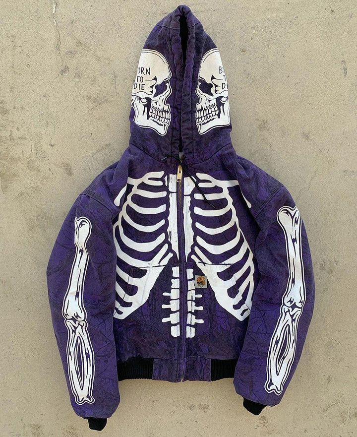 Men's Insulating Skeleton Hoodie-The Yellow Prime