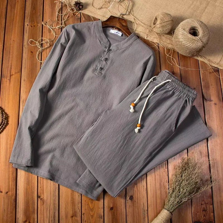 Men's Lightweight Cotton Loungewear Set – Breathable and Relaxed Fit-The Yellow Prime