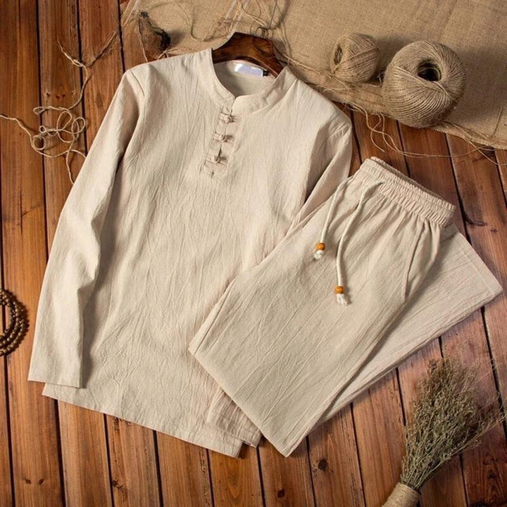 Men's Lightweight Cotton Loungewear Set – Breathable and Relaxed Fit-The Yellow Prime