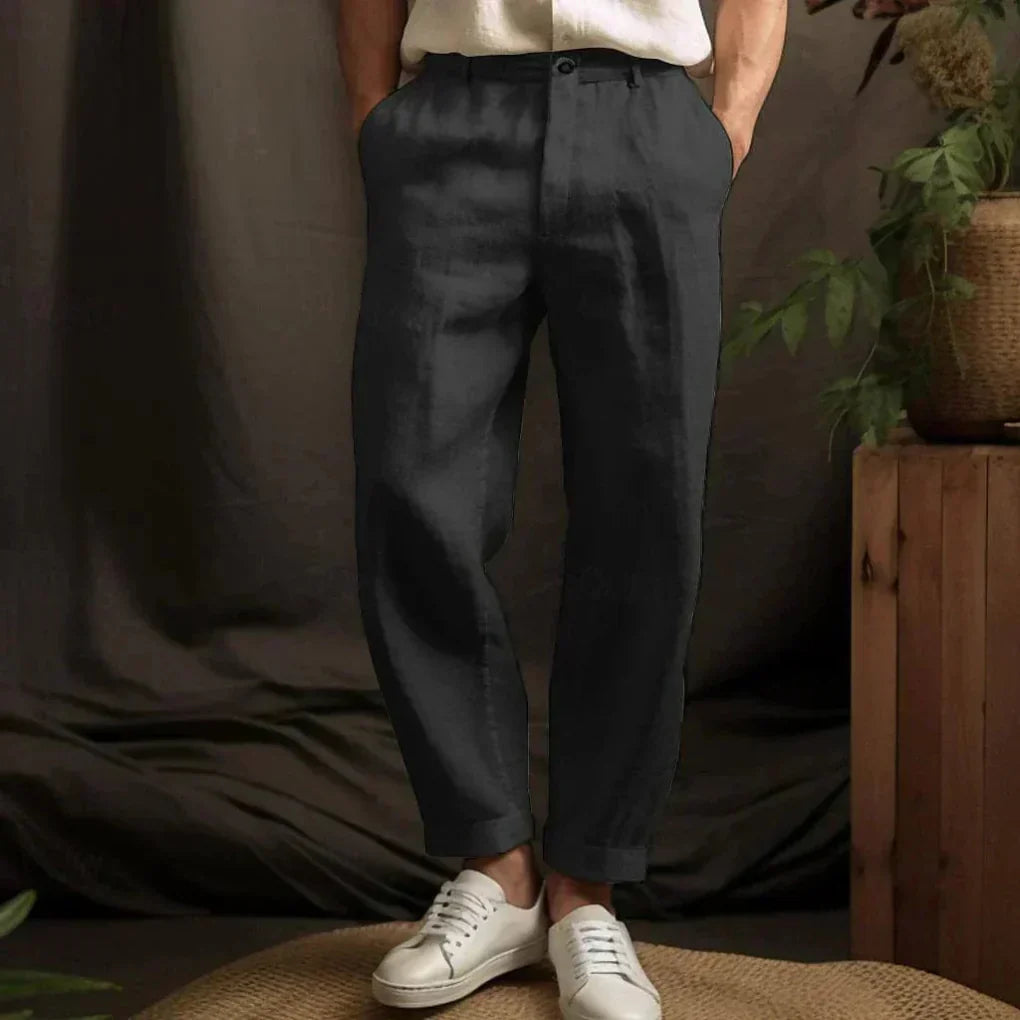 Men's Lightweight Linen Pants – Perfect for Summer Comfort-The Yellow Prime