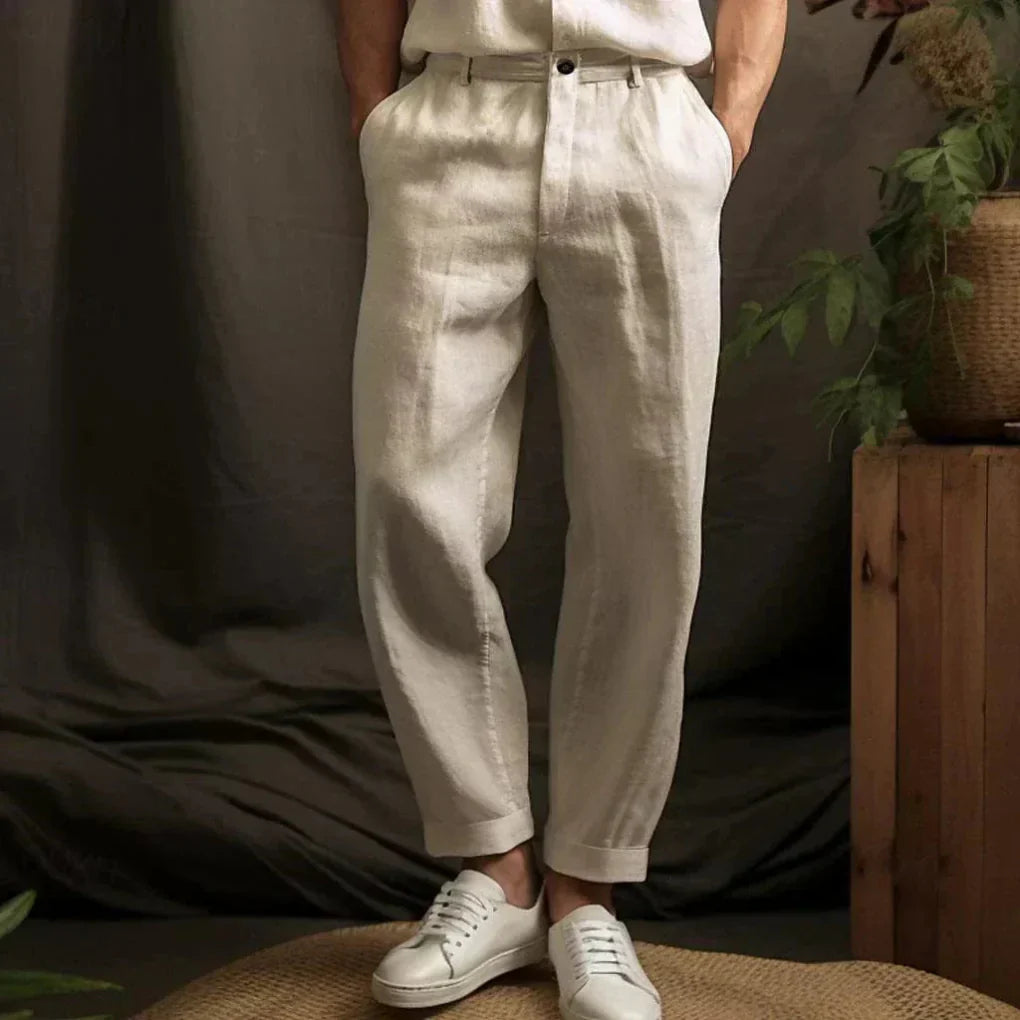 Men's Lightweight Linen Pants – Perfect for Summer Comfort-The Yellow Prime