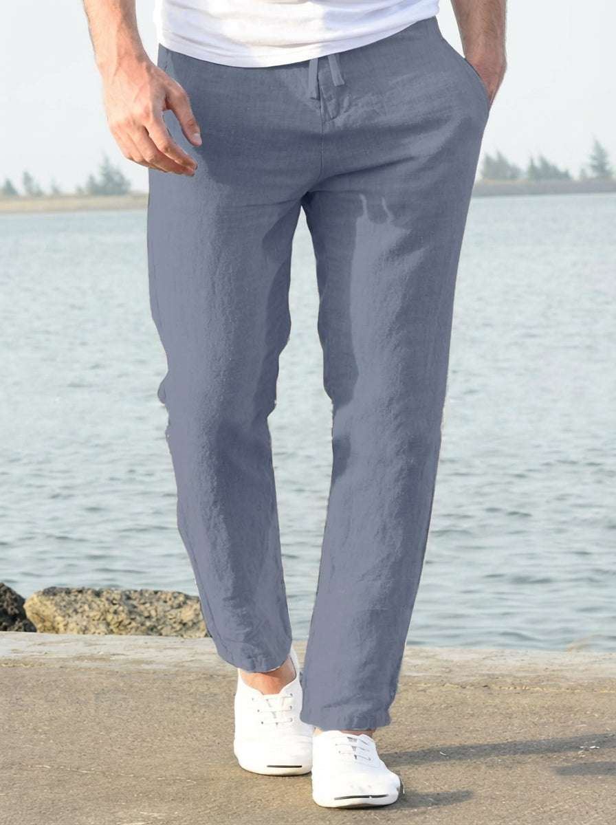 Men's Lightweight Linen Summer Pants – Comfortable and Airy Design-The Yellow Prime