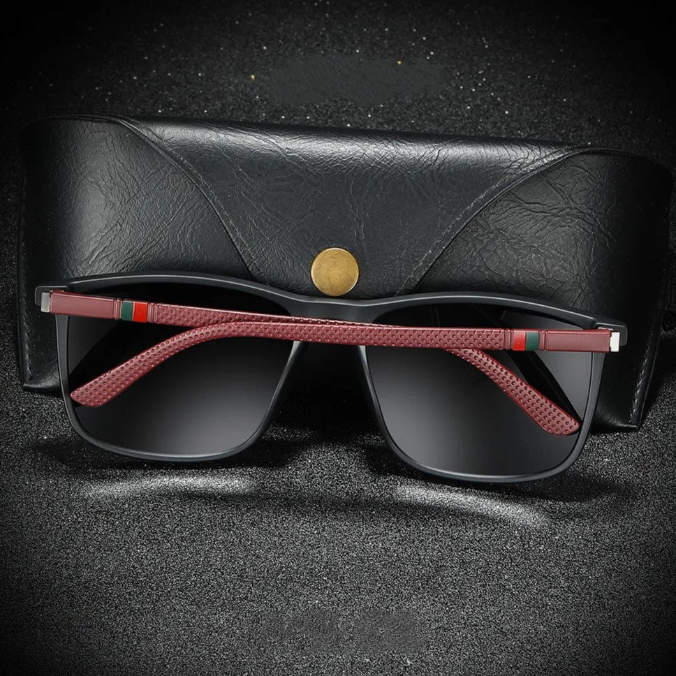 Men's Lightweight Polarized Sunglasses - Classic Square Design-The Yellow Prime