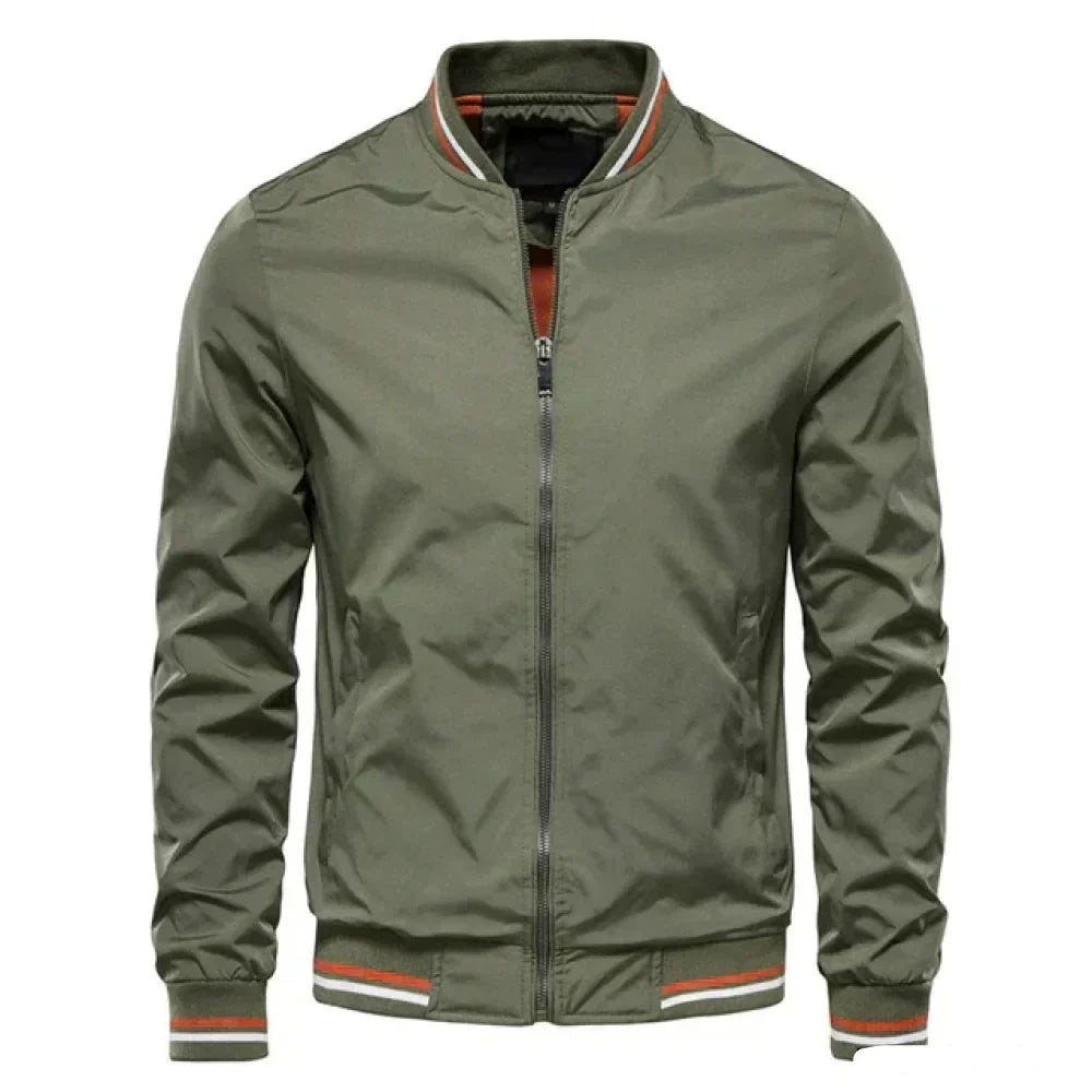 Men's Lightweight Sporty Bomber Jacket with Modern Fit-The Yellow Prime