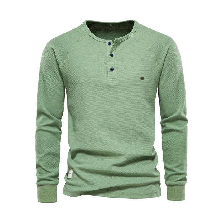 Men's Long Sleeve Round Neck Shirt-The Yellow Prime