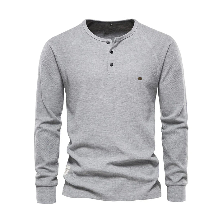 Men's Long Sleeve Round Neck Shirt-The Yellow Prime